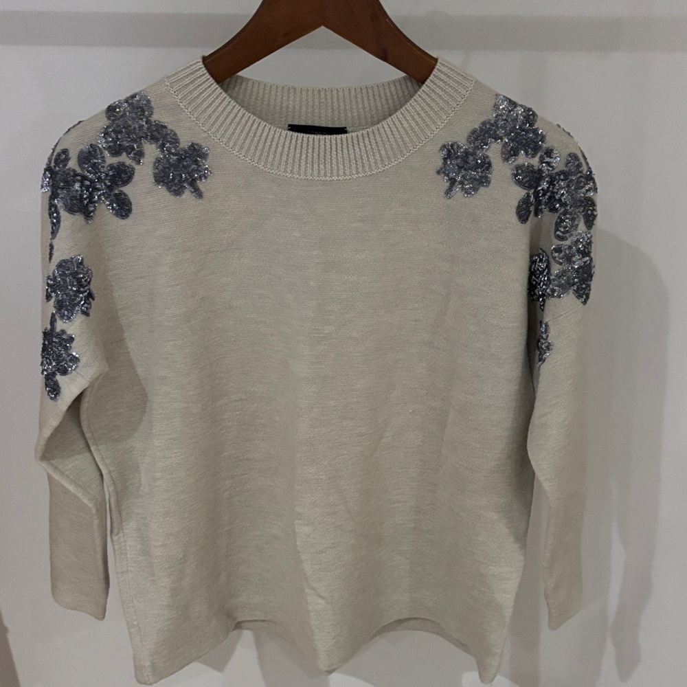 J. Crew Cream Knit Sweater